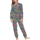 Gear Pattern Print Design 02 Kids' Boys' Girls' All Over Print Pajama Set