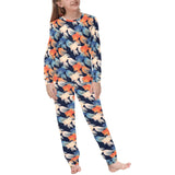 Goldfish Pattern Print Design 04 Kids' Boys' Girls' All Over Print Pajama Set