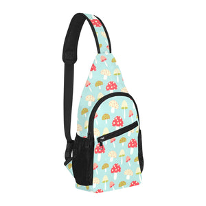 Mushroom Pattern Background All Over Print Chest Bag