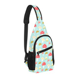 Mushroom Pattern Background All Over Print Chest Bag