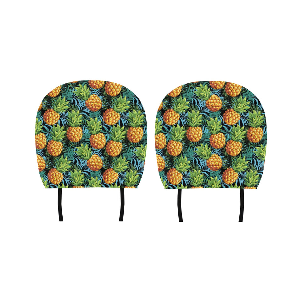 Pineapple Pattern Car Headrest Cover