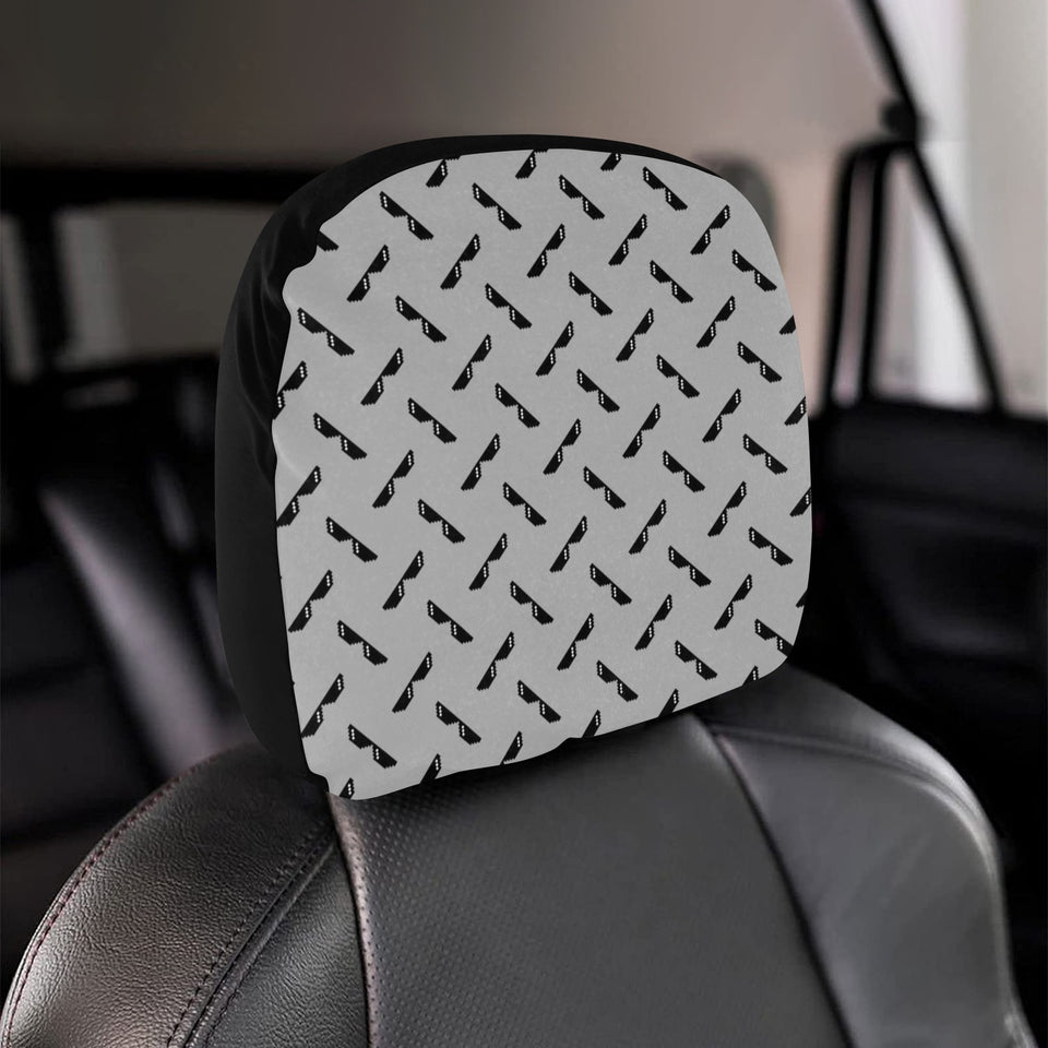 Sun Glasses Pattern Print Design 05 Car Headrest Cover