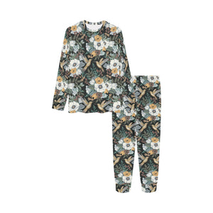 Hummingbird Pattern Print Design 05 Kids' Boys' Girls' All Over Print Pajama Set