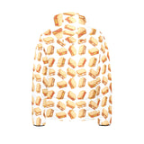 Sandwich Pattern Print Design 01 Kids' Boys' Girls' Padded Hooded Jacket