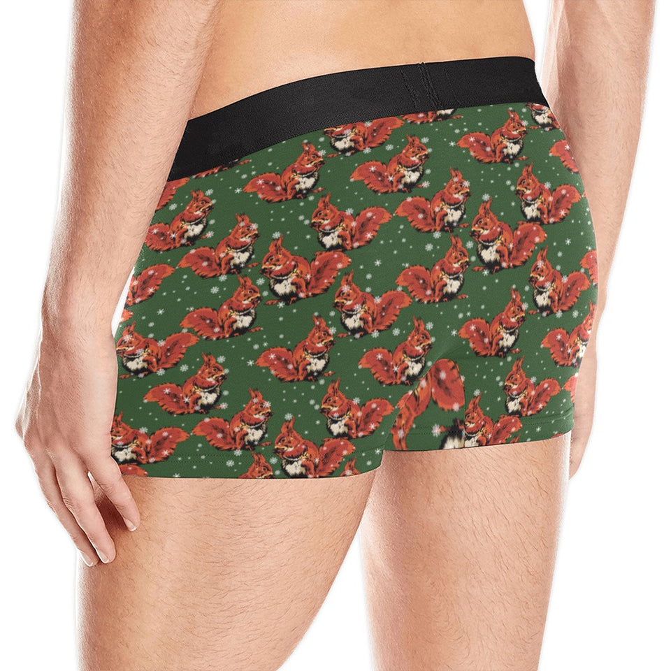Squirrel Pattern Print Design 03 Men's All Over Print Boxer Briefs Men's Underwear