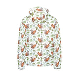 Squirrel Pattern Print Design 02 Kids' Boys' Girls' Padded Hooded Jacket