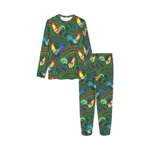 Rooster Chicken Pattern Theme Kids' Boys' Girls' All Over Print Pajama Set