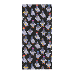 Pigeon Pattern Print Design 04 Beach Towel