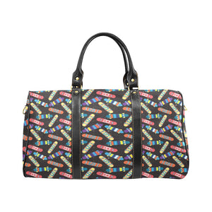 Skate Board Pattern Print Design 02 Travel Bag