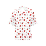 Ladybug Pattern Print Design 04 Women's All Over Print Hawaiian Shirt