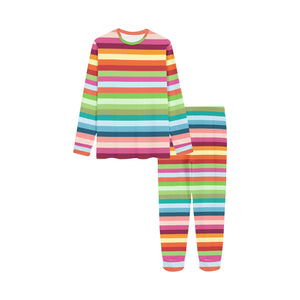 Rainbow Pattern Kids' Boys' Girls' All Over Print Pajama Set