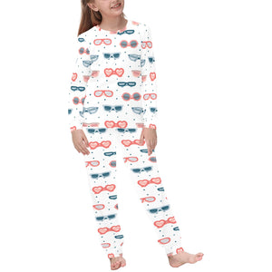 Sun Glasses Pattern Print Design 02 Kids' Boys' Girls' All Over Print Pajama Set