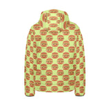 Hamburger Pattern Print Design 02 Kids' Boys' Girls' Padded Hooded Jacket