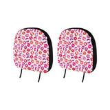 Lips Pattern Print Design 04 Car Headrest Cover