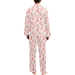 Tea pots Pattern Print Design 04 Men's Long Pajama Set