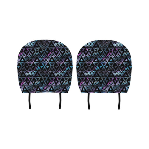 Space Galaxy Tribal Pattern Car Headrest Cover