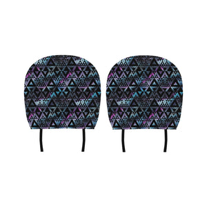 Space Galaxy Tribal Pattern Car Headrest Cover