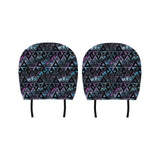 Space Galaxy Tribal Pattern Car Headrest Cover