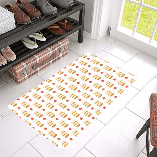 Pancake Pattern Print Design 02 Doormat