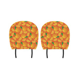 Orange Pattern background Car Headrest Cover