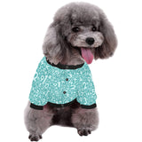 Math Pattern Print Design 05 All Over Print Pet Dog Round Neck Fuzzy Shirt