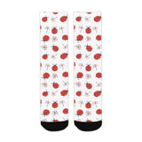 Ladybug Pattern Print Design 04 Crew Socks