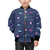 Stingray Pattern Print Design 05 Kids' Boys' Girls' Bomber Jacket