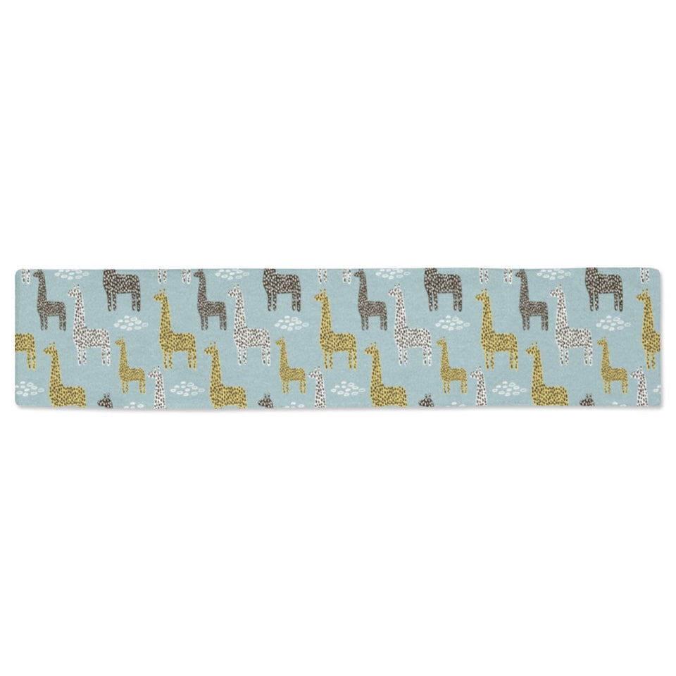 Giraffe Pattern Print Design 03 Table Runner