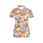 Candy Lollipop Pattern Women's All Over Print Polo Shirt