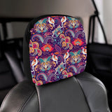 Indian Pattern Background Car Headrest Cover