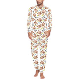 Yorkshire Terrier Pattern Print Design 05 Men's All Over Print Pajama