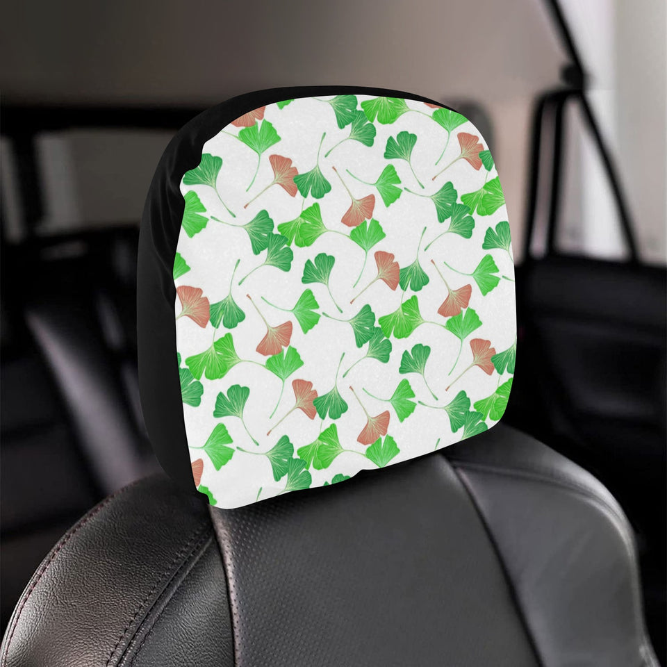 Ginkgo Pattern Car Headrest Cover