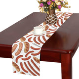 Sausage Pattern Print Design 05 Table Runner