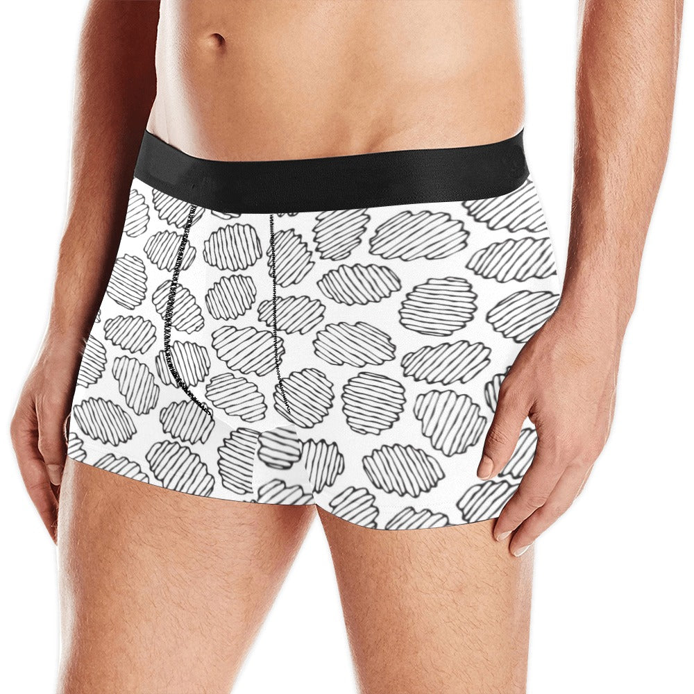 Potato Chips Pattern Print Design 03 Men's All Over Print Boxer Briefs Men's Underwear