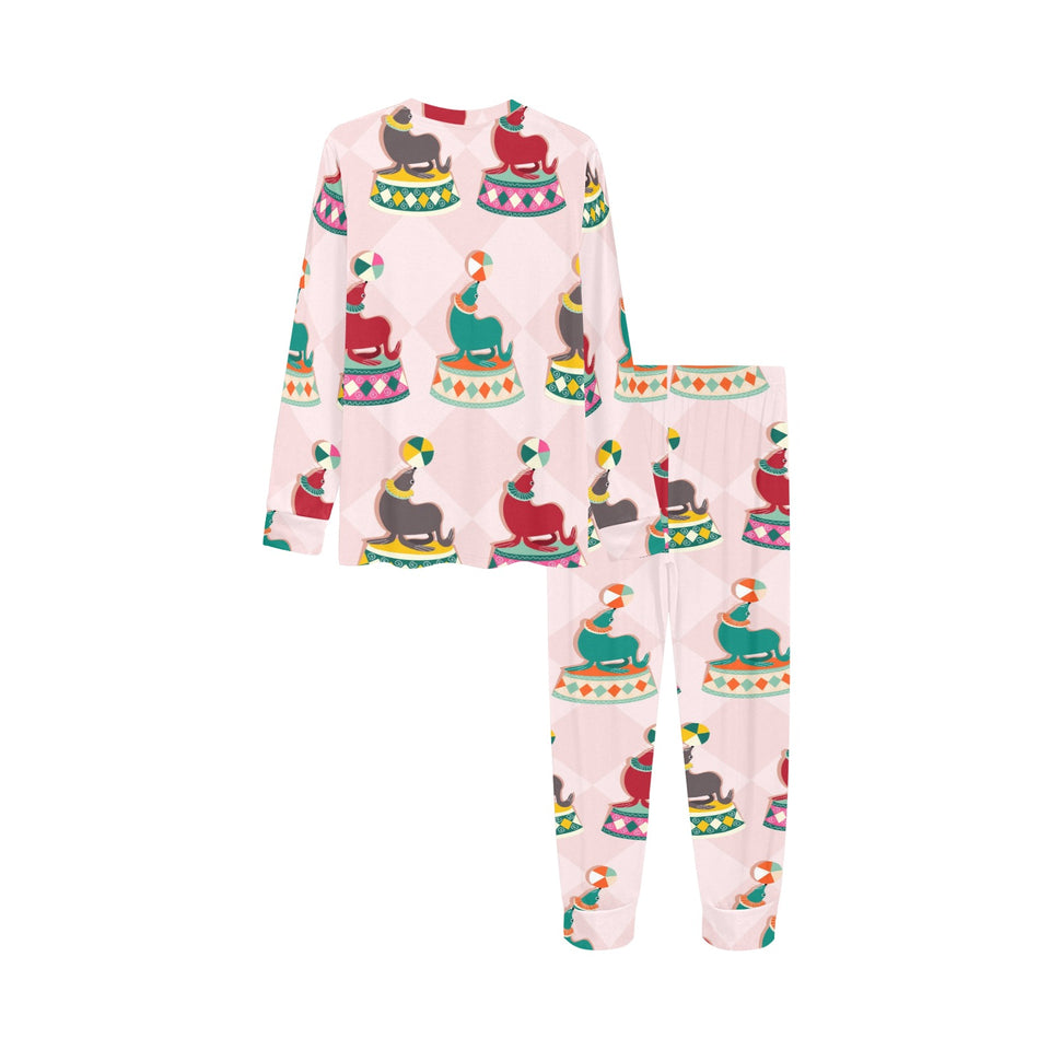 Colorful Sea Lion Pattern Kids' Boys' Girls' All Over Print Pajama Set