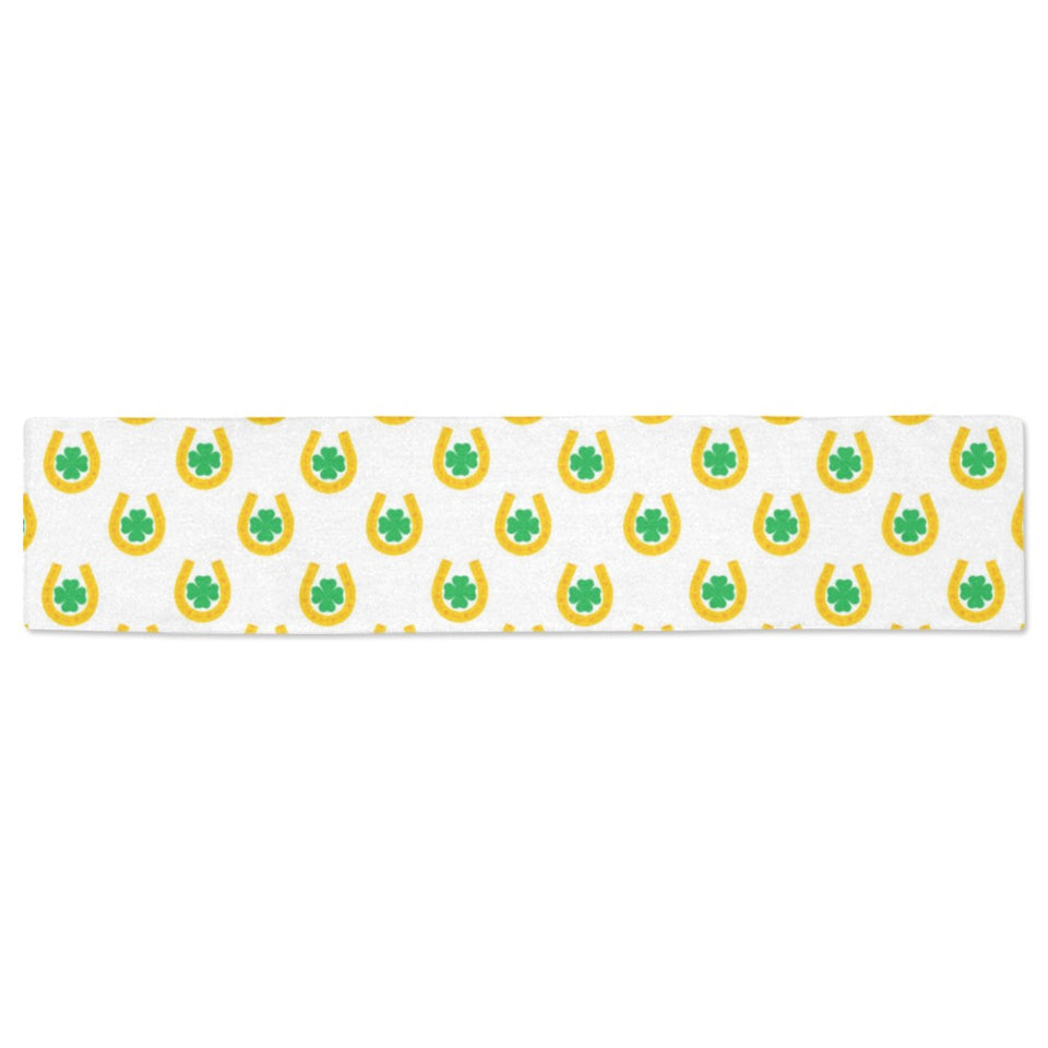 Horseshoes Pattern Print Design 03 Table Runner