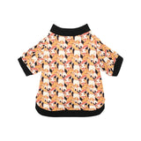 Squirrel Pattern Print Design 04 All Over Print Pet Dog Round Neck Fuzzy Shirt