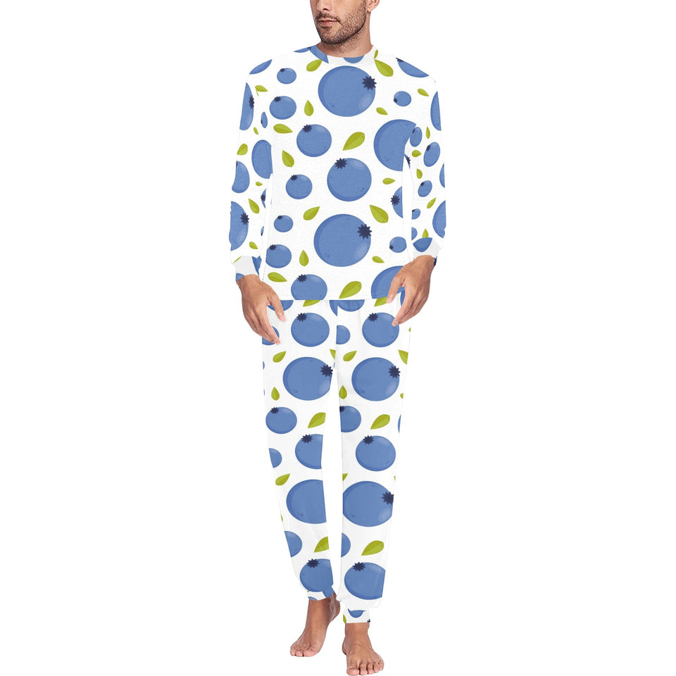 Blueberry Pattern Men's All Over Print Pajama