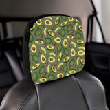 Avocado Pattern Background Car Headrest Cover