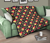 Potato Chips Pattern Print Design 05 Premium Quilt