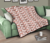 Sausage Pattern Print Design 02 Premium Quilt