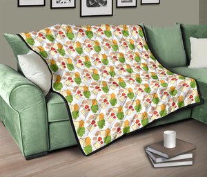 Sandwich Pattern Print Design 02 Premium Quilt