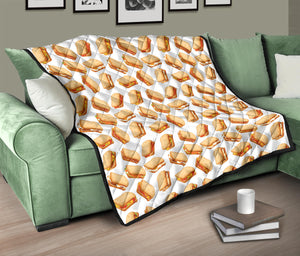 Sandwich Pattern Print Design 01 Premium Quilt