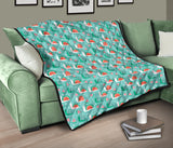 Snail Pattern Print Design 01 Premium Quilt