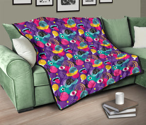 Snail Pattern Print Design 02 Premium Quilt