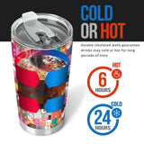 Snowman Colorful Theme Pattern Tumbler