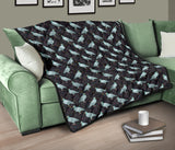 Pigeon Pattern Print Design 01 Premium Quilt