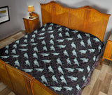 Pigeon Pattern Print Design 01 Premium Quilt