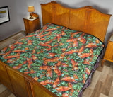 Carrot Pattern Print Design 04 Premium Quilt