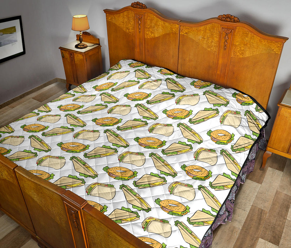 Sandwich Pattern Print Design 05 Premium Quilt